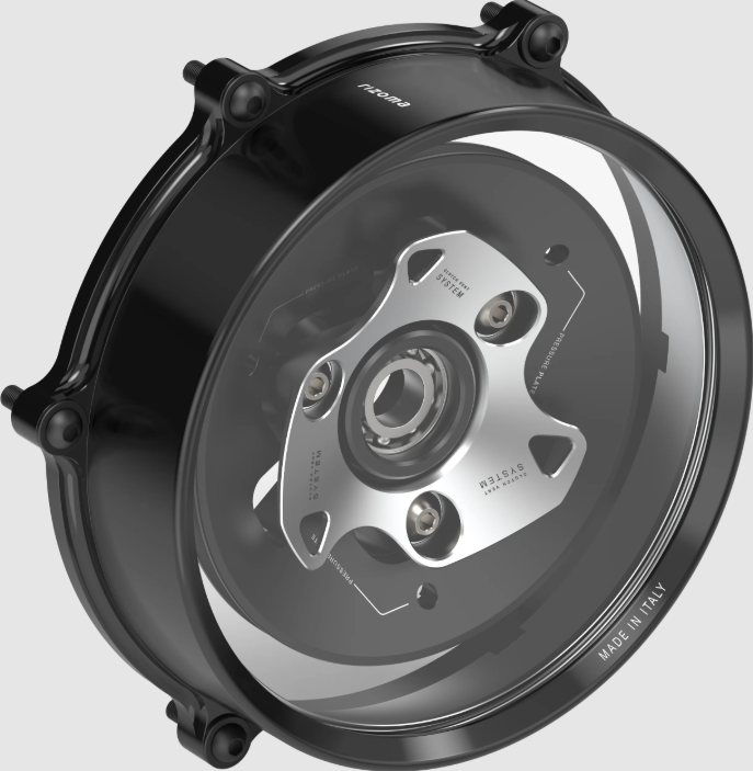 Ducati V4 Silver Billet Aluminum Clutch Cover 58-ZDM181A