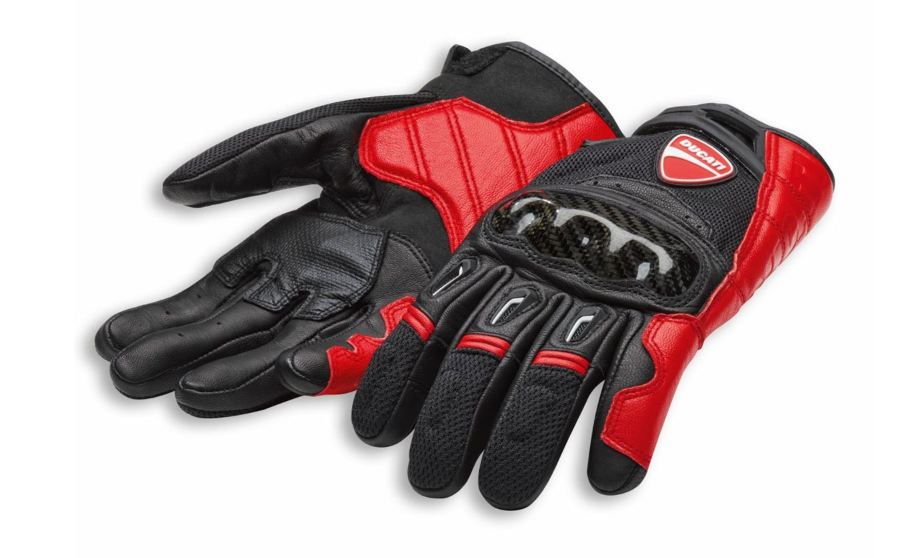 Ducati Gloves Company C1 Black Red Large Motorcycle Gloves 981042125