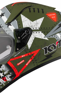 KYT R2R Assault Matte Army Green Full Face Helmet Large Y6R20005.5
