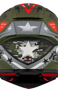 KYT R2R Assault Matte Army Green Full Face Helmet Large Y6R20005.5
