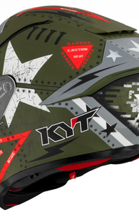 KYT R2R Assault Matte Army Green Full Face Helmet Large Y6R20005.5
