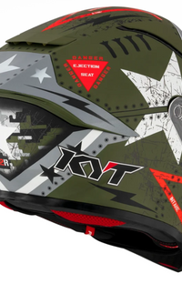 KYT R2R Assault Matte Army Green Full Face Helmet Large Y6R20005.5
