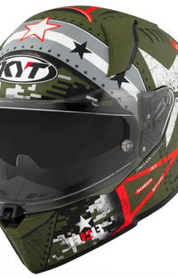 KYT R2R Assault Matte Army Green Full Face Helmet Large Y6R20005.5
