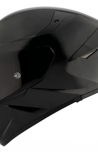 KYT TT-REVO Plain Black Glossy Full Face Helmet Medium YTTR00W6.4
