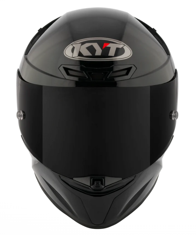 KYT TT-REVO Plain Black Glossy Full Face Helmet Medium YTTR00W6.4