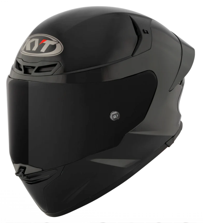 KYT TT-REVO Plain Black Glossy Full Face Helmet Medium YTTR00W6.4