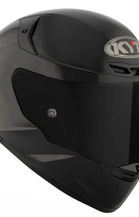KYT TT-REVO Plain Black Glossy Full Face Helmet Medium YTTR00W6.4
