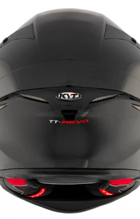 KYT TT-REVO Plain Black Glossy Full Face Helmet Medium YTTR00W6.4
