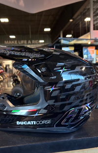 NEW Troy Lee Designs Ducati SE5 Carbon Limited Edition Motocross Helmet Size XL

