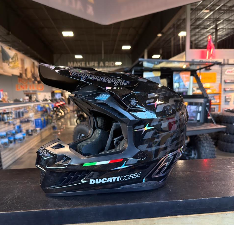 NEW Troy Lee Designs Ducati SE5 Carbon Limited Edition Motocross Helmet Size XL