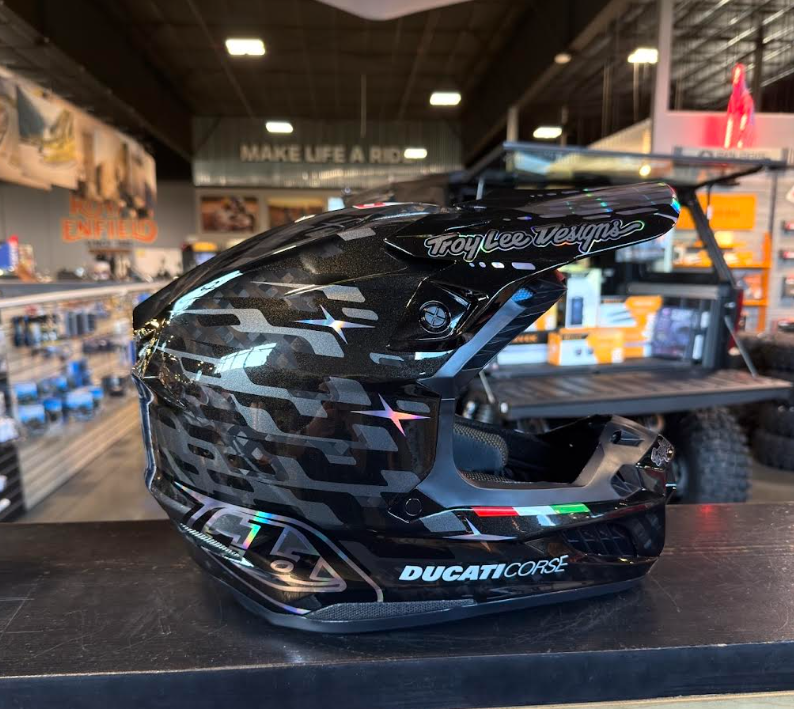 NEW Troy Lee Designs Ducati SE5 Carbon Limited Edition Motocross Helmet Size XL