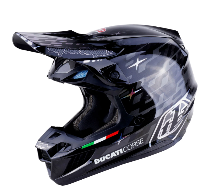 NEW Troy Lee Designs Ducati SE5 Carbon Limited Edition Motocross Helmet Size XL