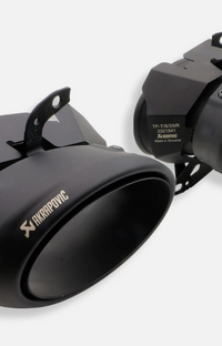 NEW Akrapovic TP-T/S/33 Black Titanium Tail Pipe Set Porsche 911 Turbo S 992
