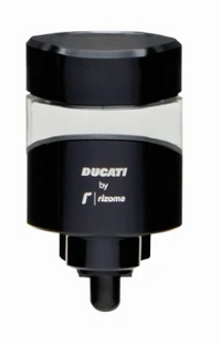 Ducati Rizoma Billet Clutch Fluid Reservoir Black CNC Aluminum 96180511AA
