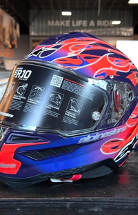 NEW Alpinestars SR10 Supertech R10 LE Flyte Purple Small Helmet
