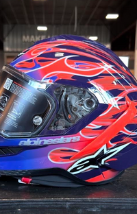 NEW Alpinestars SR10 Supertech R10 LE Flyte Purple Small Helmet
