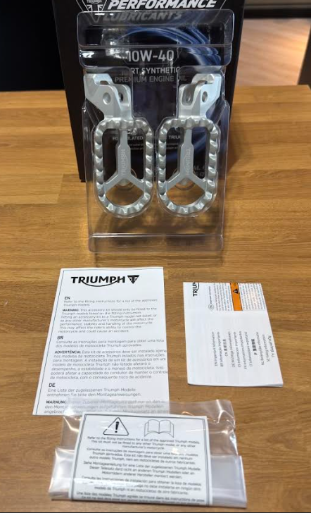 NEW OEM Triumph Tiger 900 Rider Foot Peg Set A9770251
