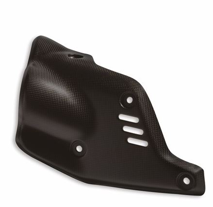 Carbon heat guard. – Ducati Bros