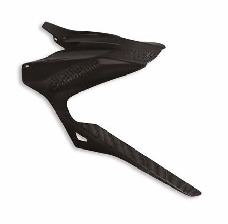 Carbon rear mudguard.
