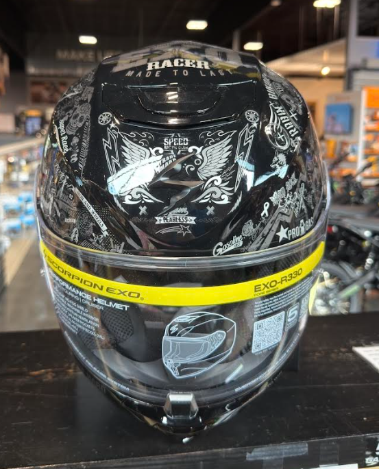 NEW Scorpion EXO-R330 Shake 2 Black Large Helmet