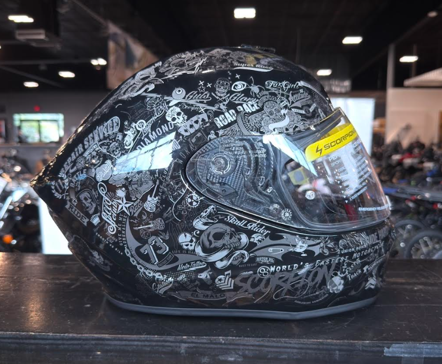 NEW Scorpion EXO-R330 Shake 2 Black Large Helmet