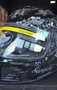 NEW Scorpion EXO-R330 Shake 2 Black Large Helmet
