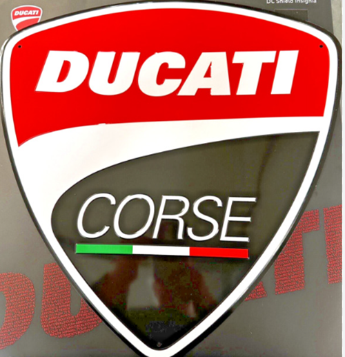 NEW OEM Ducati Corse Shield Metal Insignia 987709332