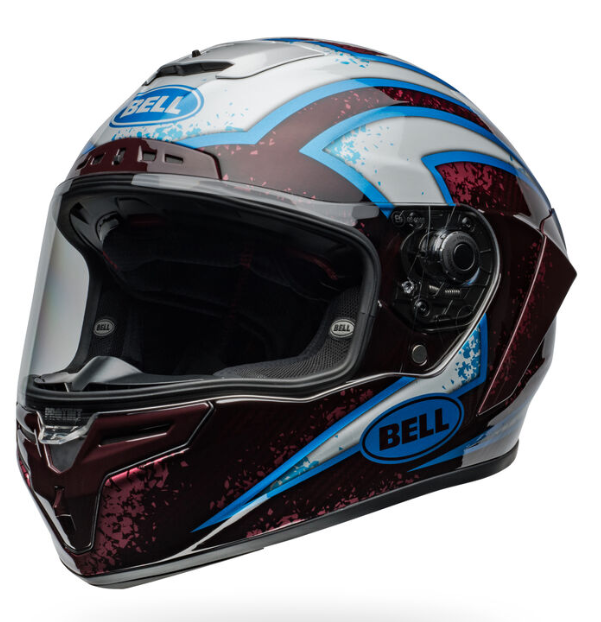 NEW Bell Racestar DLX Flex Xenon Red/Silver