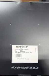 NEW OEM Triumph Tiger Coated Screen Deflector A9708876
