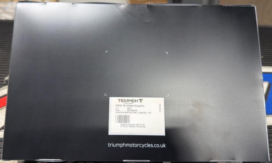 NEW OEM Triumph Tiger Coated Screen Deflector A9708876