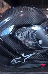 NEW Alpinestars Supertech R10 Large Helmet Carbon Black
