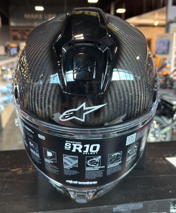 NEW Alpinestars Supertech R10 Large Helmet Carbon Black