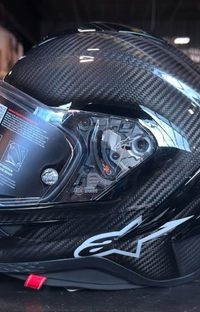 NEW Alpinestars Supertech R10 Large Helmet Carbon Black

