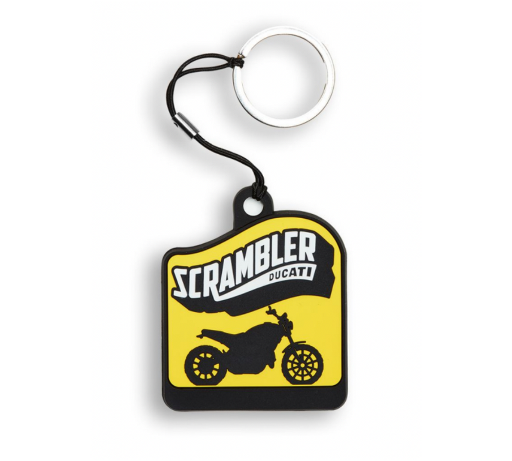 Scrambler Bike Key Ring