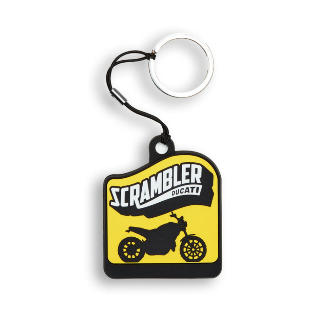 Scrambler Bike Key Ring