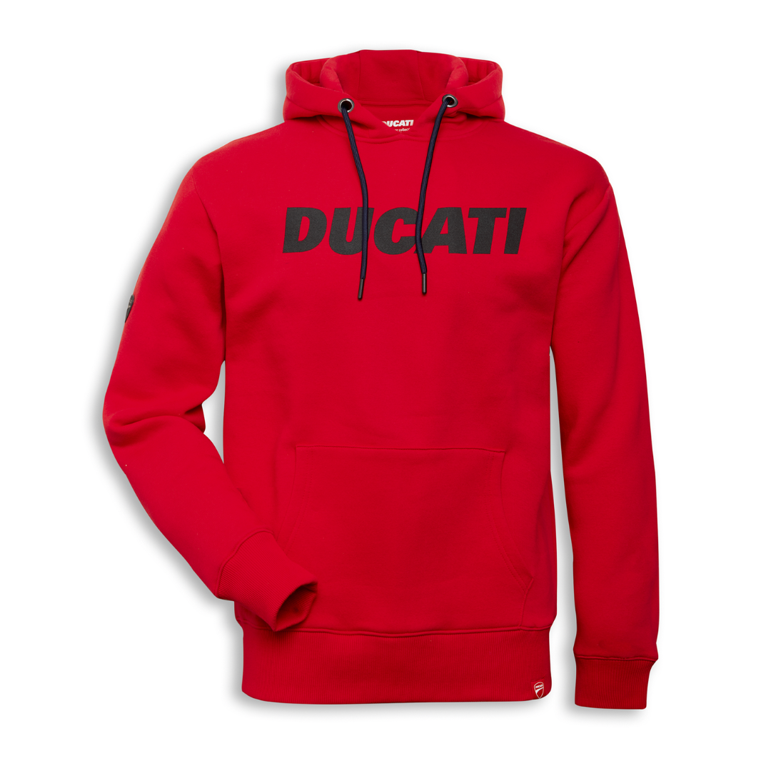 Ducati Logo Hooded Sweatshirt Red