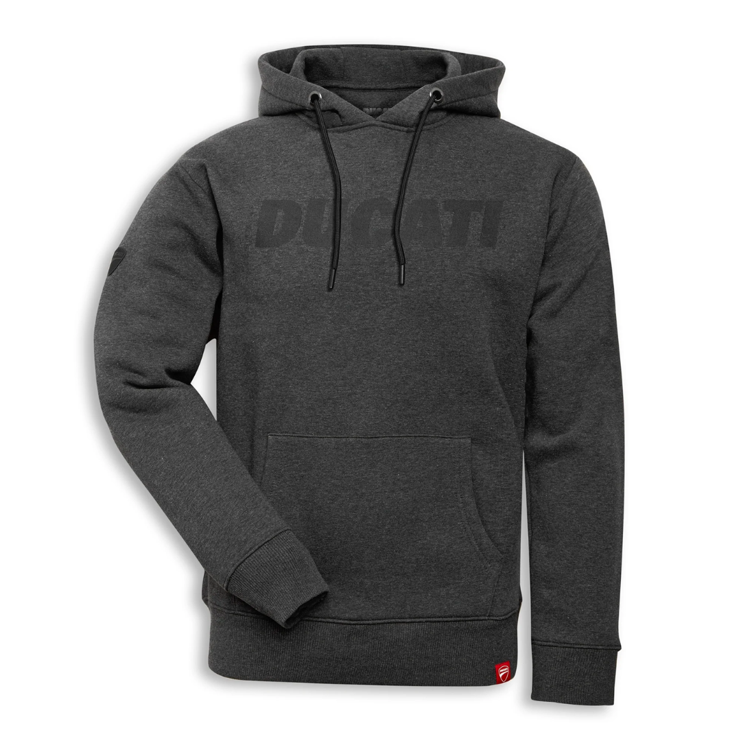 Ducati Logo Hooded Sweatshirt Anthracite Grey